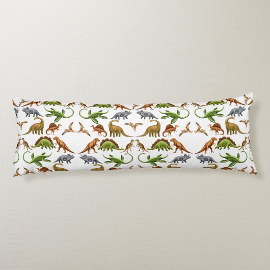 Prehistorische dinosaur Paleo Lovers Body Pillow Lichaamskussen (Achterkant)