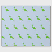 Prehistorische Dinosaur Pattern Cadeaupapier (Vlak)