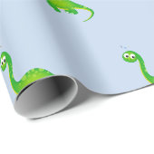 Prehistorische Dinosaur Pattern Cadeaupapier (Rol Hoek)