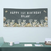 Prehistorische Dinosaur Theme Birthday Banner (Beurs)