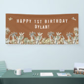 Prehistorische Dinosaur Theme Birthday Banner (Beurs)