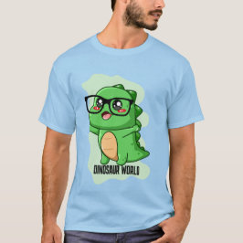 PREHISTORISCHE DINOSAURIËR WERELD CITATEN T-SHIRT