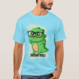PREHISTORISCHE DINOSAURIËR WERELD CITATEN T-SHIRT