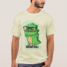 PREHISTORISCHE DINOSAURIËR WERELD CITATEN T-SHIRT