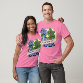 PREHISTORISCHE DINOSAURIËR WERELD CITATEN T-SHIRT