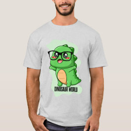 PREHISTORISCHE DINOSAURIËR WERELD CITATEN T-SHIRT