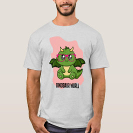 PREHISTORISCHE DINOSAURIËR WERELD CITATEN T-SHIRT