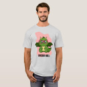 PREHISTORISCHE DINOSAURIËR WERELD CITATEN T-SHIRT (Voorkant volledig)