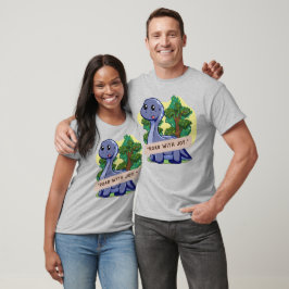 PREHISTORISCHE DINOSAURIËR WERELD CITATEN T-SHIRT