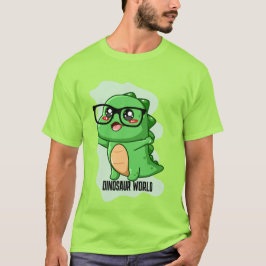 PREHISTORISCHE DINOSAURIËR WERELD CITATEN T-SHIRT