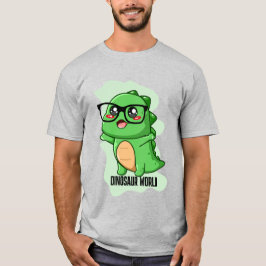 PREHISTORISCHE DINOSAURIËR WERELD CITATEN T-SHIRT
