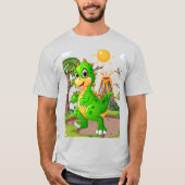 PREHISTORISCHE DINOSAURIËR WERELD T-SHIRT (Voorkant)