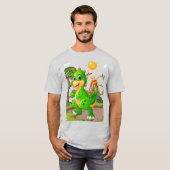 PREHISTORISCHE DINOSAURIËR WERELD T-SHIRT (Voorkant volledig)