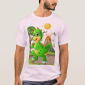 PREHISTORISCHE DINOSAURIËR WERELD T-SHIRT (Voorkant)