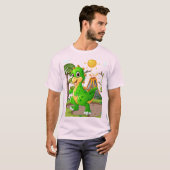 PREHISTORISCHE DINOSAURIËR WERELD T-SHIRT (Voorkant volledig)