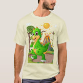 PREHISTORISCHE DINOSAURIËR WERELD T-SHIRT (Voorkant)