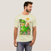 PREHISTORISCHE DINOSAURIËR WERELD T-SHIRT (Voorkant volledig)