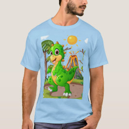PREHISTORISCHE DINOSAURIËR WERELD T-SHIRT