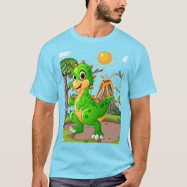 PREHISTORISCHE DINOSAURIËR WERELD T-SHIRT