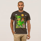 PREHISTORISCHE DINOSAURIËR WERELD T-SHIRT (Voorkant volledig)