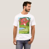 PREHISTORISCHE DINOSAURUS CITATEN T-SHIRT (Voorkant volledig)