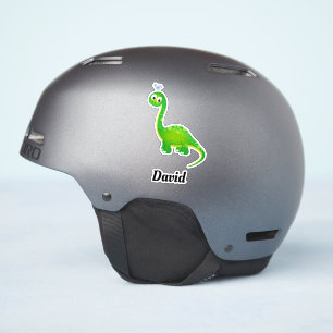 Prehistorische dinosaurus met naam sticker