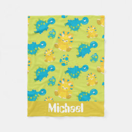 Prehistorische dinosaurus patroon baby boy deken