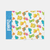 Prehistorische Dinosaurus patroon baby deken (Voorkant (Horizontaal))