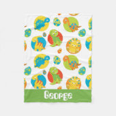 Prehistorische Dinosaurus patroon baby deken (Voorkant)