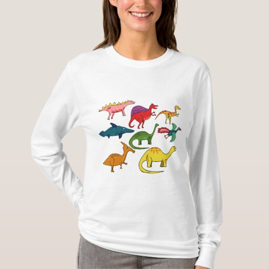 Prehistorische dinosaurus t-shirt (Voorkant)