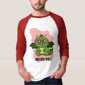 PREHISTORISCHE DINOSAURUS WERELD CITATEN T-SHIRT (Voorkant)
