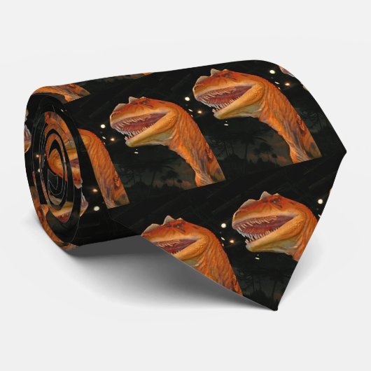 Prehistorische dinosaurussen stropdas (Opgerold)