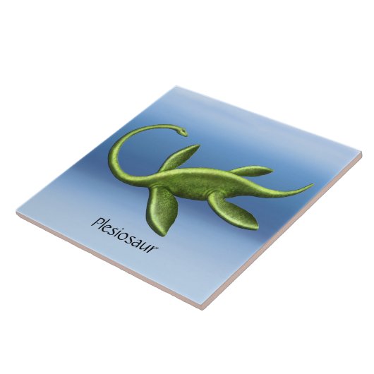 Prehistorische Elasmosaurus Plesiosaur keramische  Tegeltje (Zijkant)