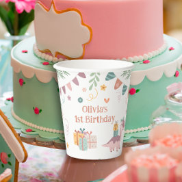 Prehistorische Fun Dino Party Cups Papieren Bekers