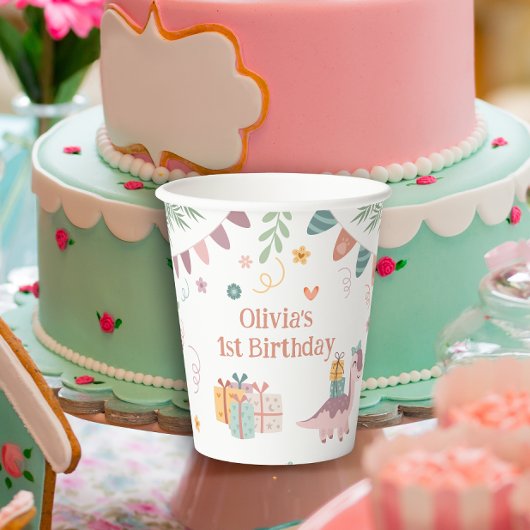 Prehistorische Fun Dino Party Cups Papieren Bekers