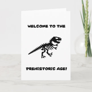 Prehistorische Funny Birthday Kaart