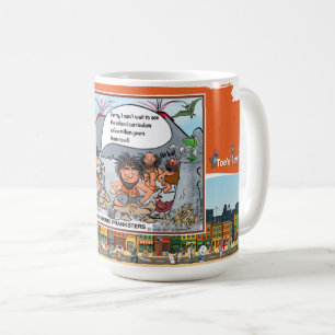 Prehistorische Grappenmakers Satirische Humor Kl Koffiemok