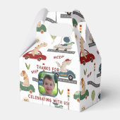 Prehistorische groepen van Kleurrijke Dinosaurusse Bedankdoosjes (Achterkant)