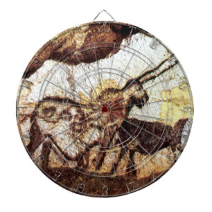 Prehistorische grot tekening van de eenhoorn dartb dartbord