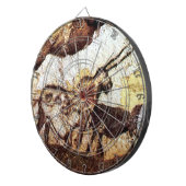 Prehistorische grot tekening van de eenhoorn dartb dartbord (Voorkant Rechts)