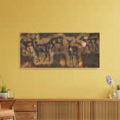 Prehistorische grot Wildlife Red Deer, stijl kunst Canvas Afdruk (Insitu (Woonkamer))