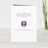 Prehistorische kerstKaart Bedankkaart (Achterkant)