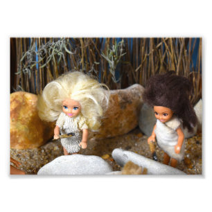 Prehistorische Kunstschool. Foto Afdruk