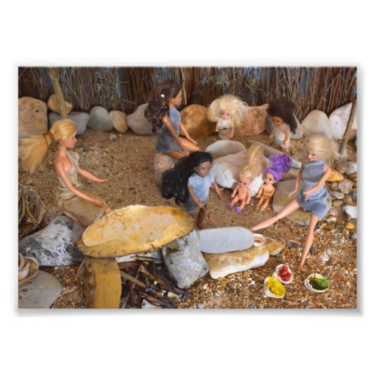 Prehistorische Kunstschool. Foto Afdruk (Voorkant)