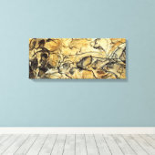 Prehistorische Lascaux Leeuwen Canvas Art Print (Insitu (Houten vloer))