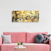 Prehistorische Lascaux Leeuwen Canvas Art Print (Insitu (Woonkamer))