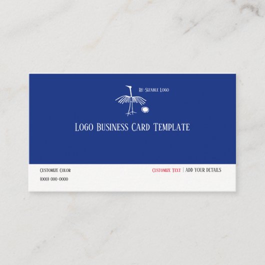 Prehistorische Logo Eieren en Logo van vogels Visitekaartje (Voorkant)