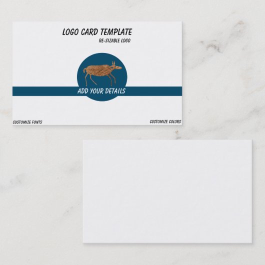 Prehistorische Logo van de Moose Visitekaartje (Voorkant / Achterkant)