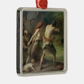 Prehistorische Man Hunting Beren, 1832 Metalen Ornament (Rechts)