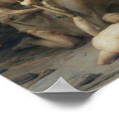 Prehistorische Man Hunting Beren, 1832 Poster (Hoek)